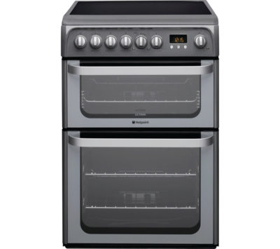 HOTPOINT  Ultima HUE61GS 60 cm Electric Ceramic Cooker - Graphite